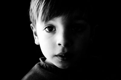 Close-up portrait of boy