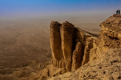 Scenic view of desert against sky