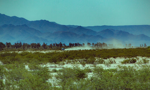 Mountains against sky