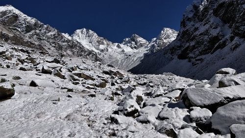 Rata-do at 14,400 feet, is along the trek route of borasu pass, uttarakhand-himachal pradesh, india