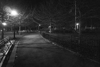 Street lights at night