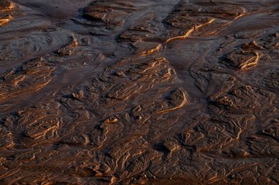 High angle view of volcanic landscape