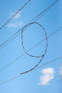 Sky blue wires urban line nine solfeggio