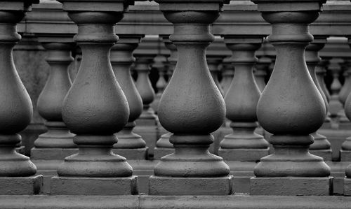 Full frame shot of balusters