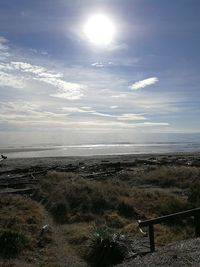 Scenic view of sea against sky