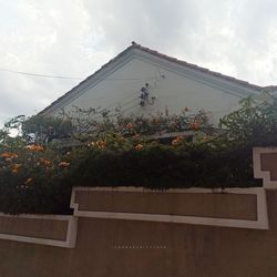 Low angle view of building against sky