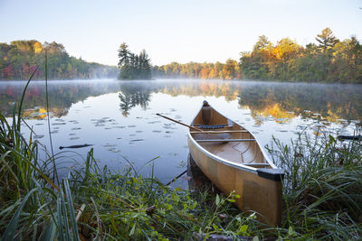 Boat in lake