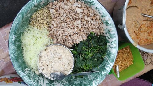 Pecel or traditional salad from klaten, east java, indonesia. 