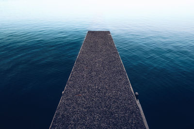 High angle view of sea