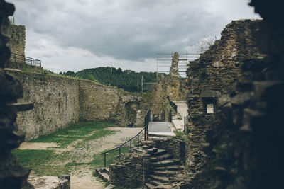 View of fort against sky