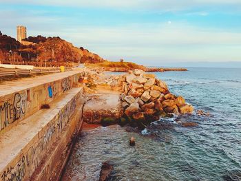 Scenic view of sea against sky