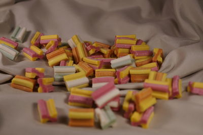 Close-up of multi colored pencils