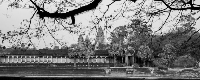 View of fountain in front of building