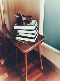 Empty chairs and tables at home