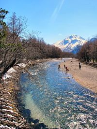 Scenic view of river against sky