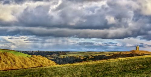 Scenic view of landscape against sky