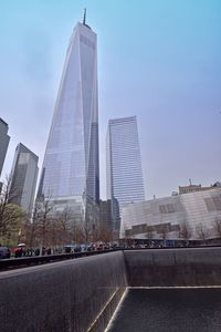 World trade center against sky