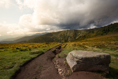 Scenic view of landscape against sky