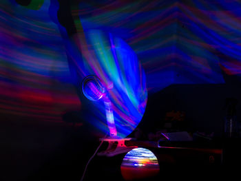 Light painting at night