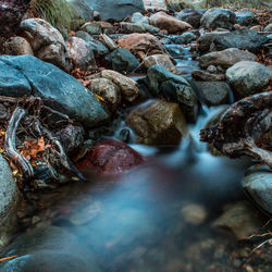 Rocks in sea