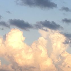 Low angle view of clouds in sky