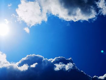 Low angle view of clouds in sky