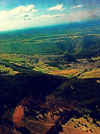 Aerial view of landscape