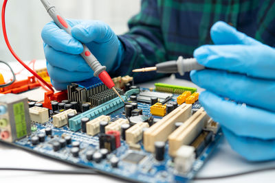 Person working