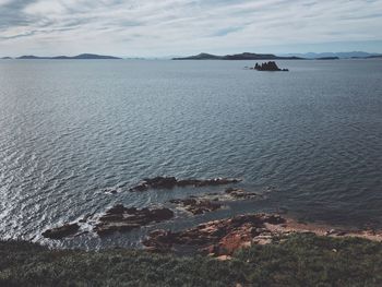 Scenic view of sea against sky