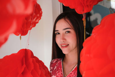 Portrait of a smiling young woman