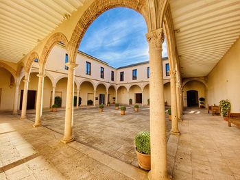 Corridor of historic building