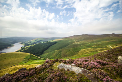 Scenic view of landscape against sky