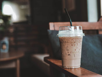 Close-up of drink on table