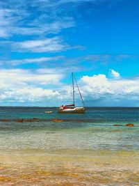 Scenic view of sea against sky