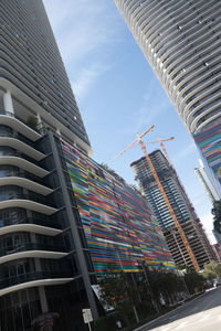 Low angle view of buildings against sky