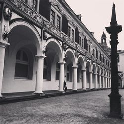 Low angle view of historical building