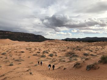 Scenic view of desert against sky