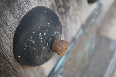 Close-up of object on table