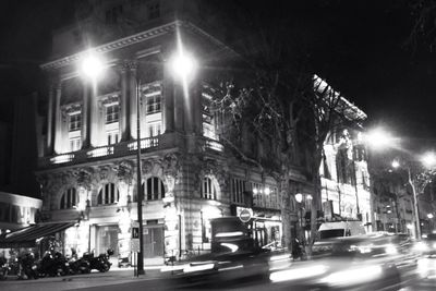 City street at night