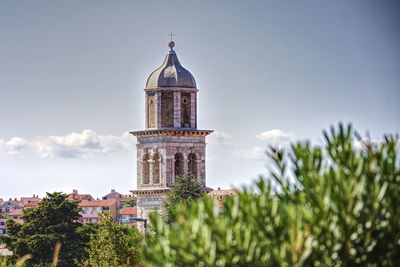 Scenic view of the church in the town of cres