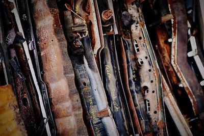 Full frame shot of old machine