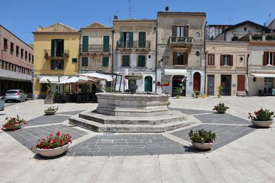 Low angle view of built structures