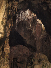 Rock formation in cave