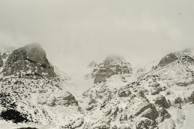 Snow covered mountain against sky