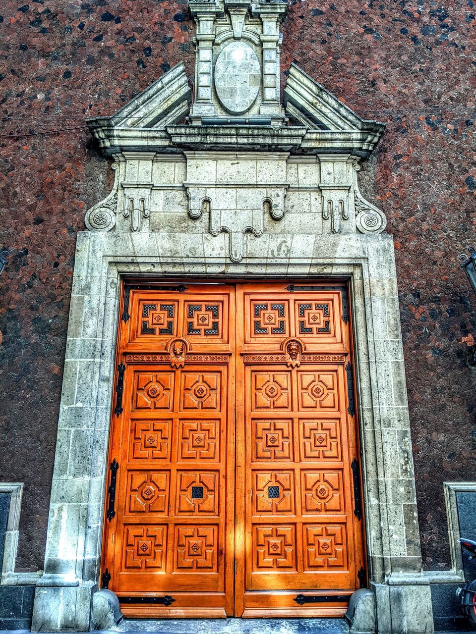 CLOSED DOOR OF OLD BUILDING