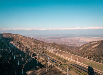 Aerial view of landscape against sky