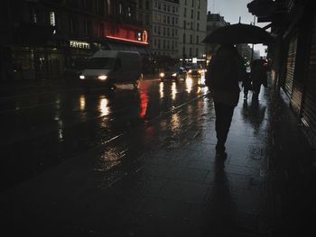 City street in front of building