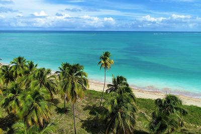 Scenic view of sea against sky