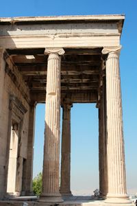 Low angle view of historical building