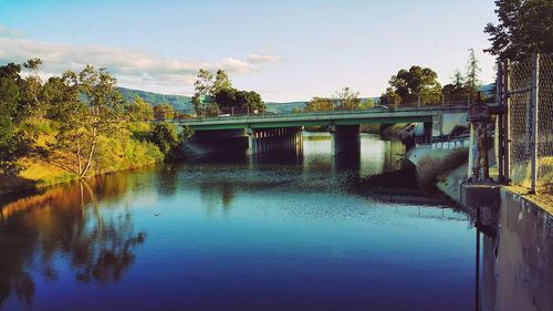 Footbridge over river